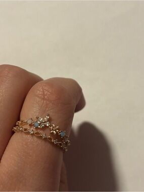 Floral Size Adjustable Ring